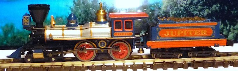 Bachmann American 4-4-0 %22Jupiter%22 in Central Pacific livery 01.JPG