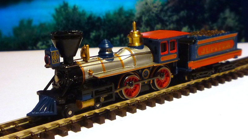 Bachmann American 4-4-0 %22Jupiter%22 in Central Pacific livery 002.JPG