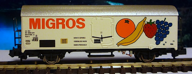 Arnold SBB-CFF Kuhlwagen, Refrigeration Wagon 2.JPG