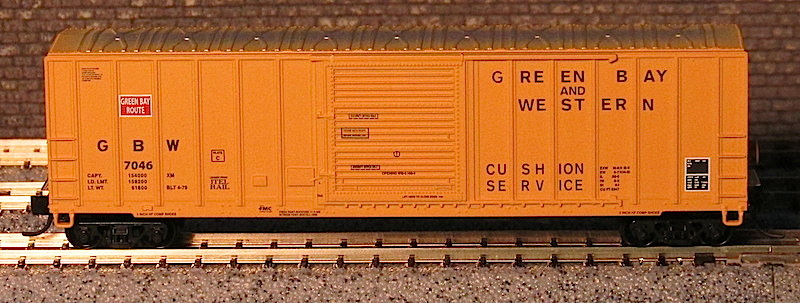 Fox Valley Models - FMC 5347 SD Box Car - Green Bay & Western 7046.JPG